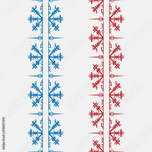 Scandinavian viking symbol lines