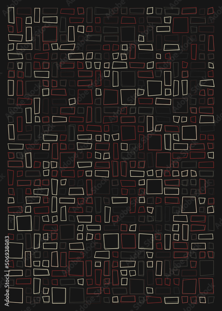 Offset Quads generative art background art illustration