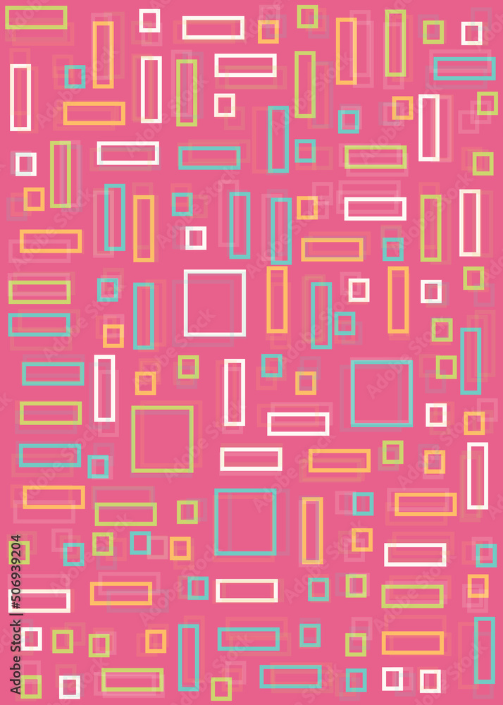 Offset Quads generative art background art illustration Offset Quads generative art background art illustration