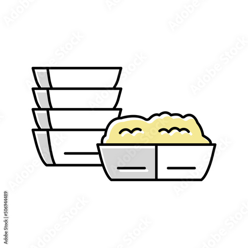 dip fondue color icon vector illustration