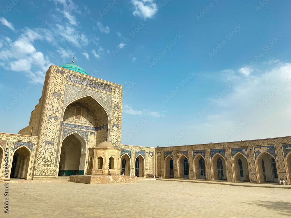 detail of the mosque in Bukhara Uzbekistan 
