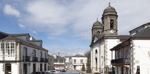 Plaza de Santa María en Vilalba, Galicia photo