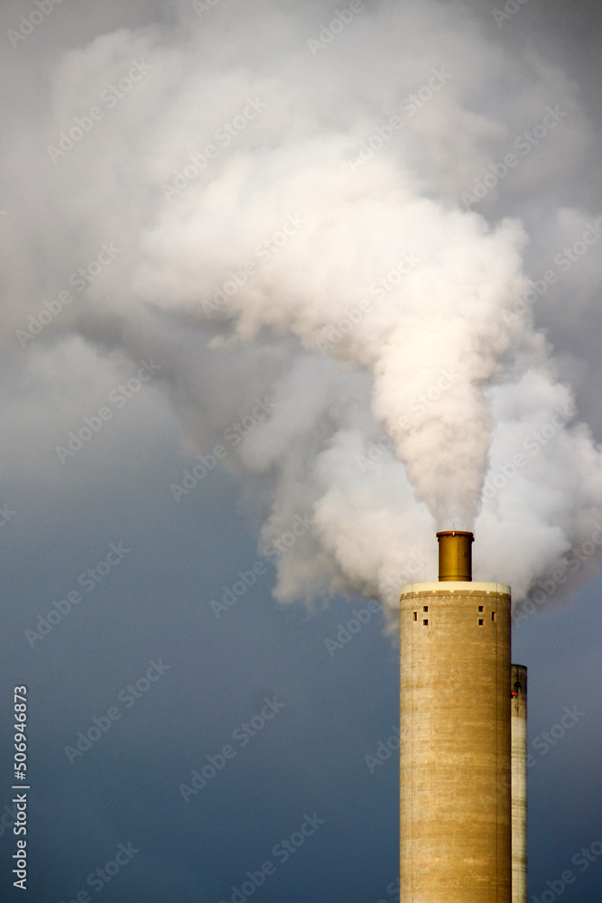 Steam coming out of the waste by converting waste into sustainable electricity at the AEB factory in Amsterdam, The Netherlands. Steam coming out of the waste by converting waste into sustainable electricity at the AEB factory in Amsterdam, The Netherlands.