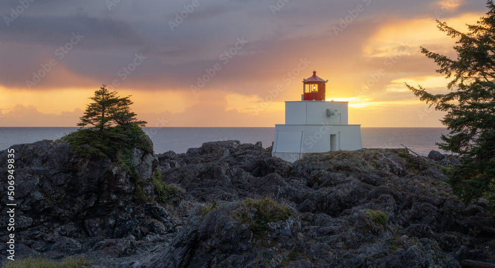 Amphitrite Lighthouse at sunset