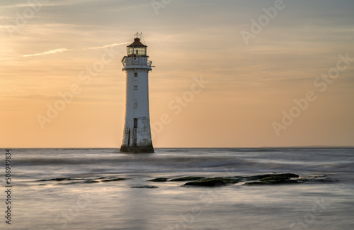 Perch Rock Lighthouse long exposure