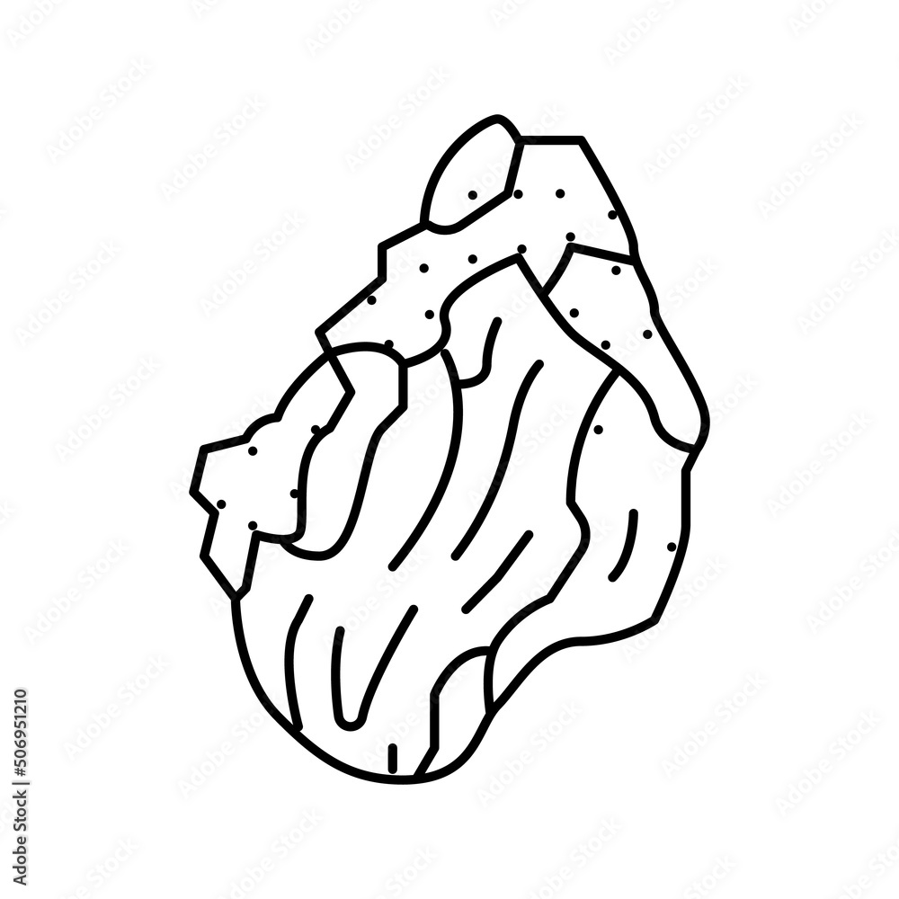 asbestos material line icon vector illustration asbestos material line icon vector illustration
