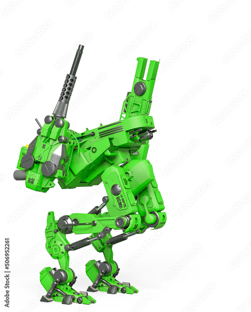 combat mech doing a incoming pose combat mech doing a incoming pose