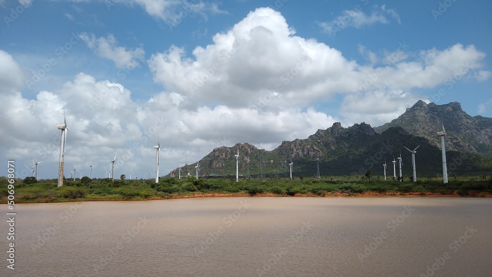 Muppandal wind farm, Kanyakumari district, Tamil Nadu Muppandal wind farm, Kanyakumari district, Tamil Nadu
