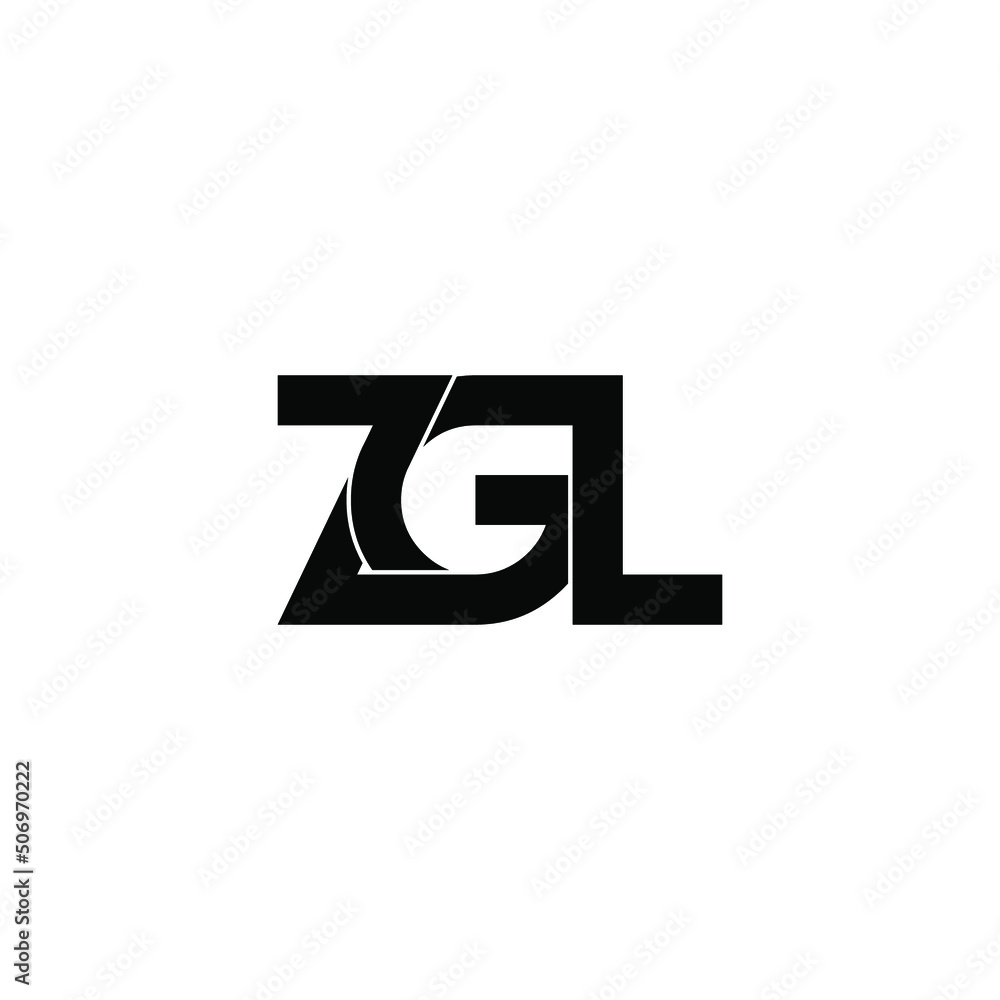 Obraz premium zgl letter original monogram logo design