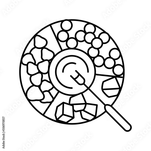 dishes fondue line icon vector illustration