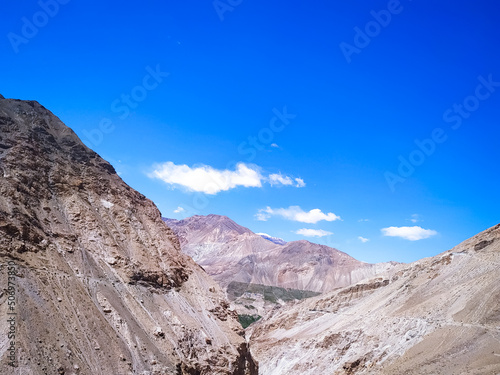 mountains in the mountains with blue sky and clouds