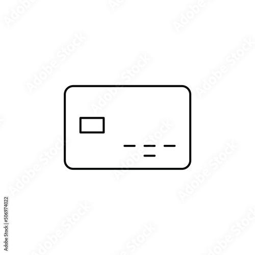 Credit Card, Payment Thin Line Icon Vector Illustration Logo Template. Suitable For Many Purposes.
