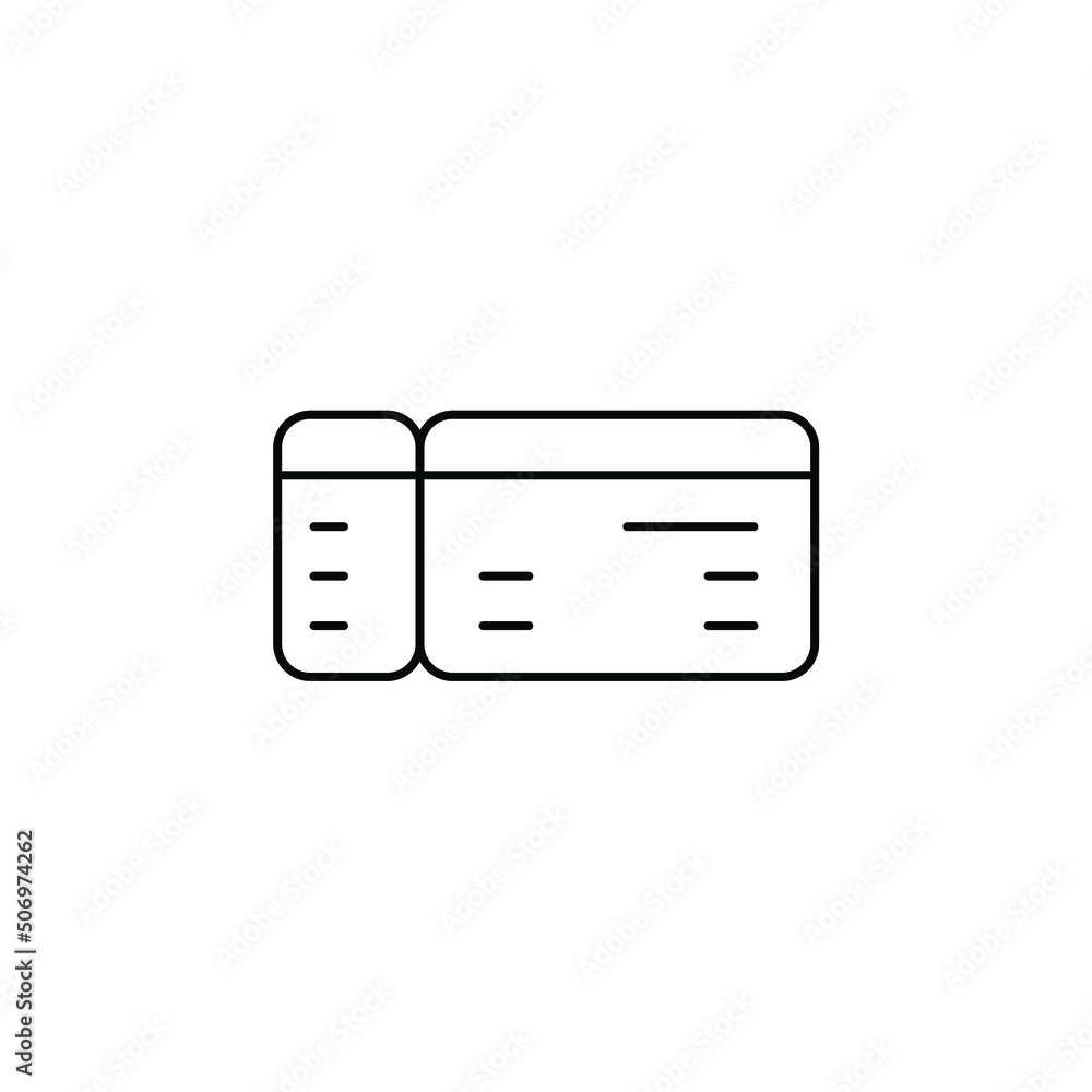 Ticket, Pass, Event, Voucher Thin Line Icon Vector Illustration Logo Template. Suitable For Many Purposes. Ticket, Pass, Event, Voucher Thin Line Icon Vector Illustration Logo Template. Suitable For Many Purposes.