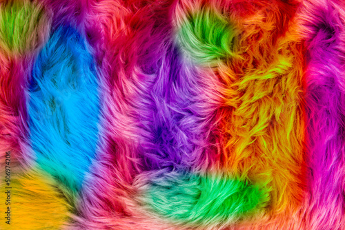 Beautiful, colorful, abstract, soft fur background