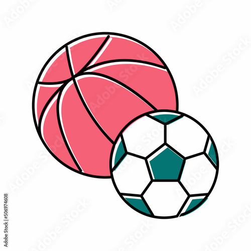 active play toys color icon vector illustration