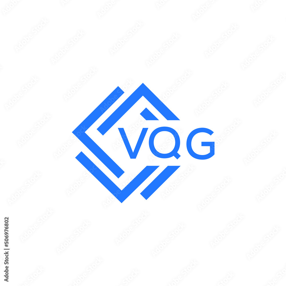 Obraz premium VQG technology letter logo design on white background. VQG creative initials technology letter logo concept. VQG technology letter design. 