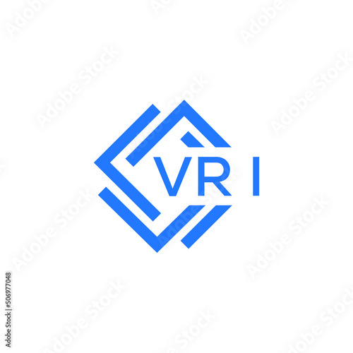 VRI technology letter logo design on white background. VRI creative initials technology letter logo concept. VRI technology letter design. 