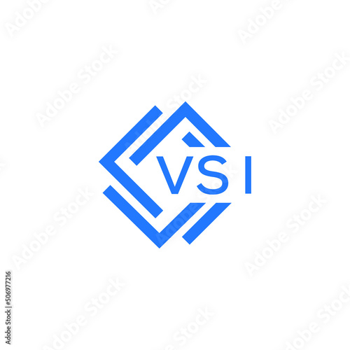 VSI technology letter logo design on white  background. VSI creative initials technology letter logo concept. VSI technology letter design.  © Faisal