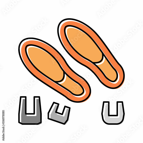 natural rubber elastomer color icon vector illustration
