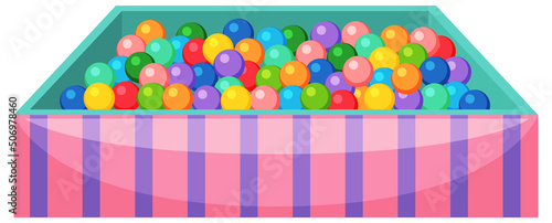 Isolated children ball pool