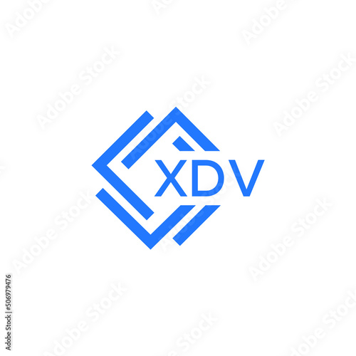 XDV technology letter logo design on white background. XDV creative initials technology letter logo concept. XDV technology letter design.