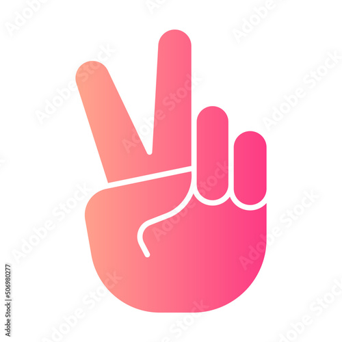 peace gradient icon