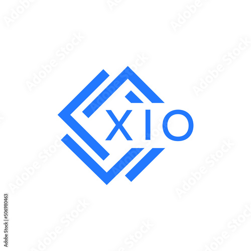 XIO technology letter logo design on white background. XIO creative initials technology letter logo concept. XIO technology letter design. 