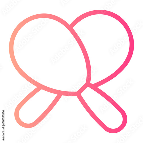 maracas gradient icon