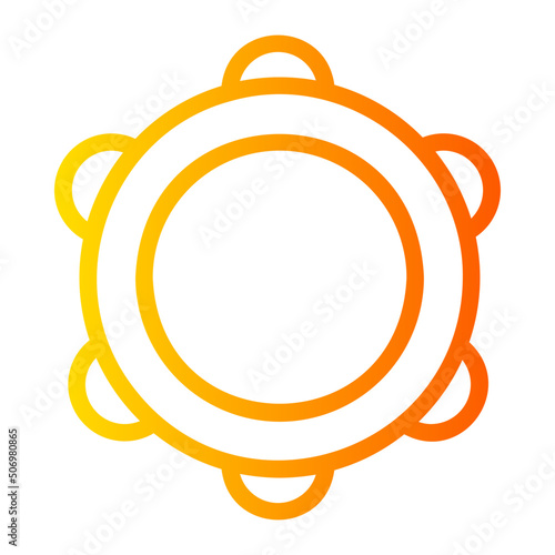tambourine gradient icon