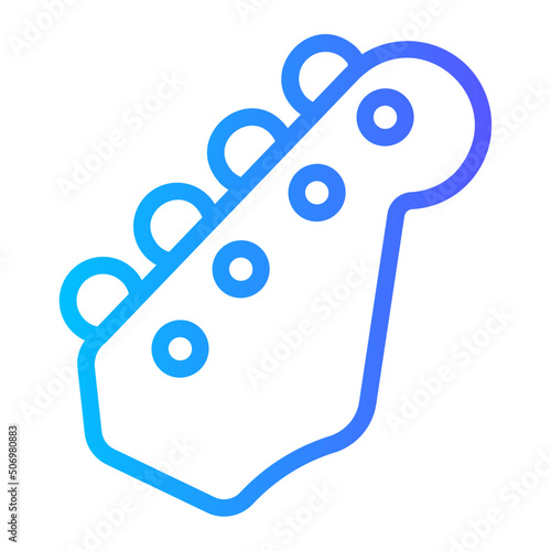 bass guitar gradient icon