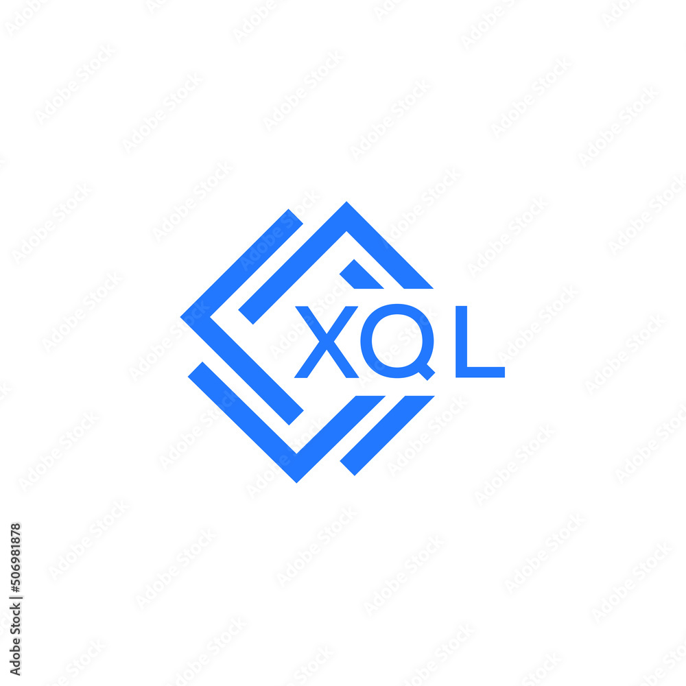 Obraz premium XQL technology letter logo design on white background. XQL creative initials technology letter logo concept. XQL technology letter design. 