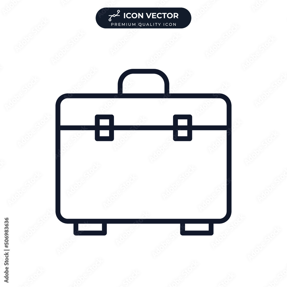 Tool box icon symbol template for graphic and web design collection logo vector illustration Tool box icon symbol template for graphic and web design collection logo vector illustration