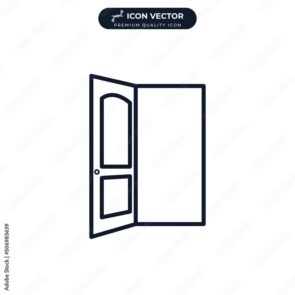 door icon symbol template for graphic and web design collection logo vector illustration door icon symbol template for graphic and web design collection logo vector illustration