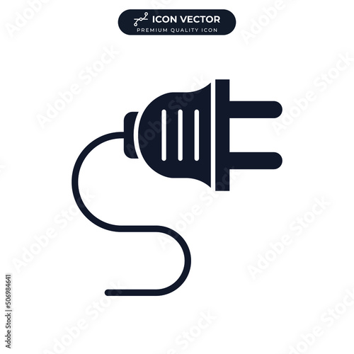 plug icon symbol template for graphic and web design collection logo vector illustration