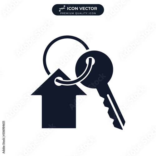house key icon symbol template for graphic and web design collection logo vector illustration