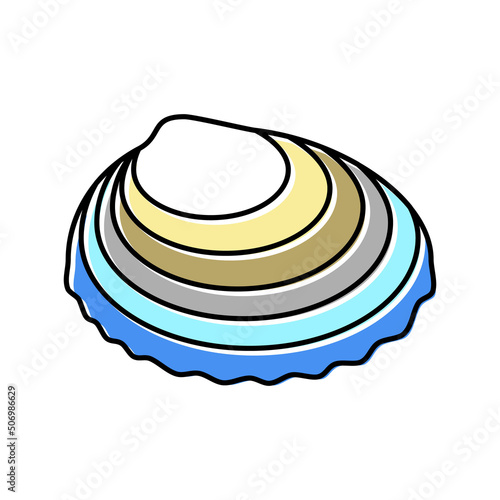 japanese cockle color icon vector illustration