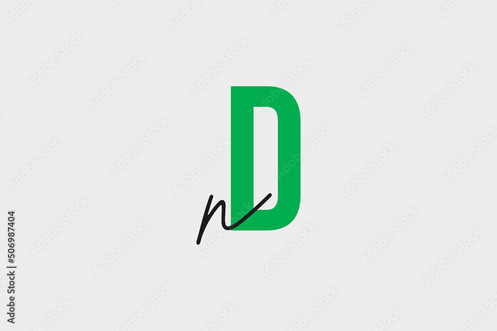 Nd typography text vector logo design. N and d iconic brand logo vector illustration. Fashion house or beauty cosmetic brand identity logo design. Nd typography text vector logo design. N and d iconic brand logo vector illustration. Fashion house or beauty cosmetic brand identity logo design.