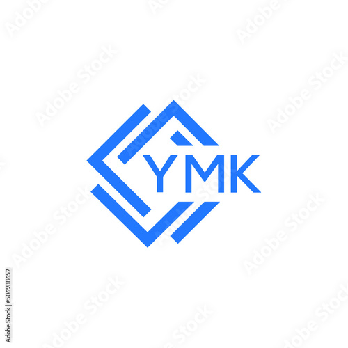 YMK technology letter logo design on white background. YMK creative initials technology letter logo concept. YMK technology letter design.