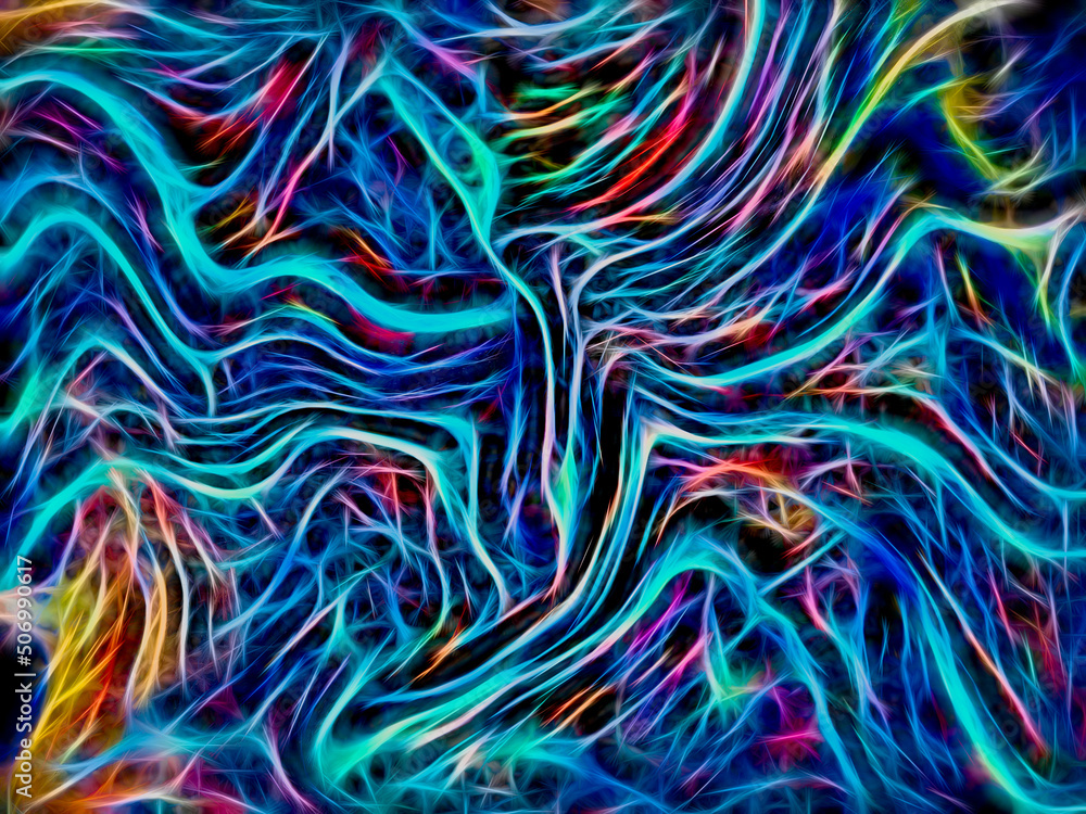 Naklejka premium vivid color decorative abstract background