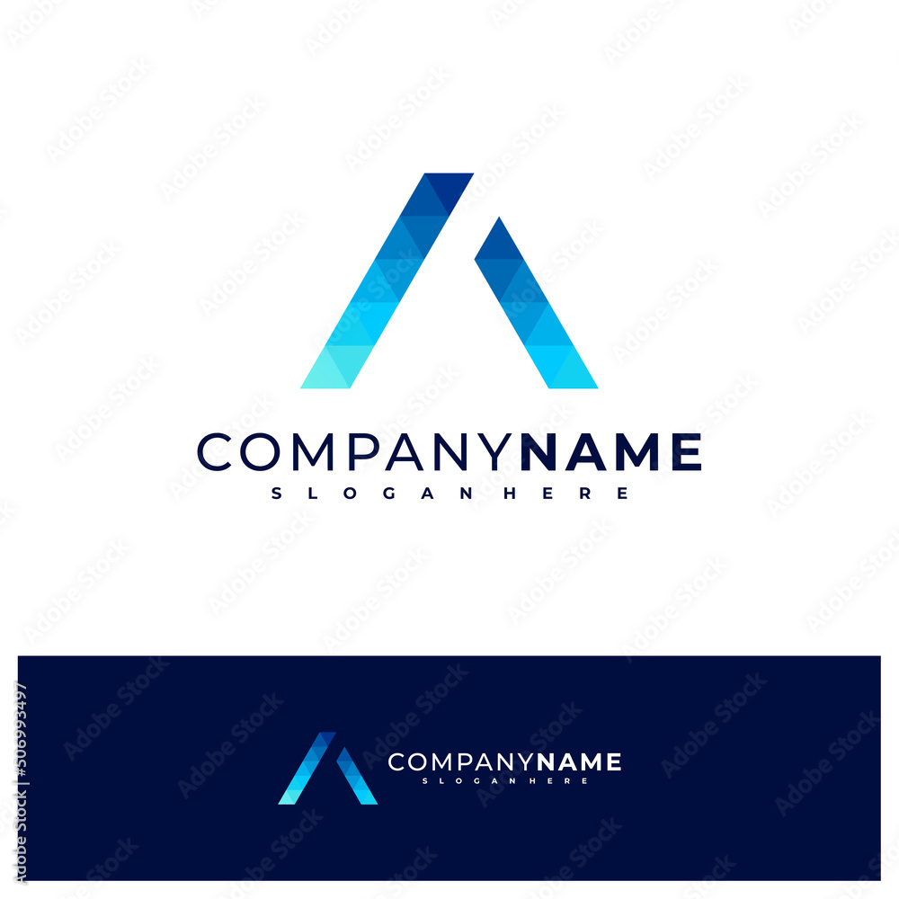 Letter A logo design vector, Creative A logo concepts template illustration. Letter A logo design vector, Creative A logo concepts template illustration.