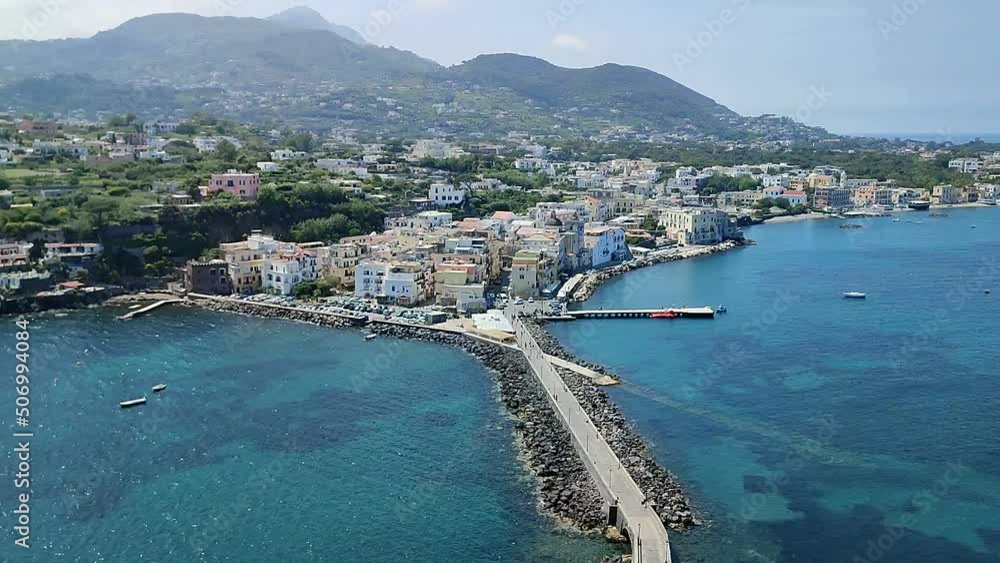Ischia - Panoramica del ponte dal Castello Aragonese Ischia - Panoramica del ponte dal Castello Aragonese