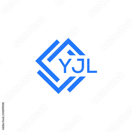 YJL technology letter logo design on white background. YJL creative initials technology letter logo concept. YJL technology letter design.