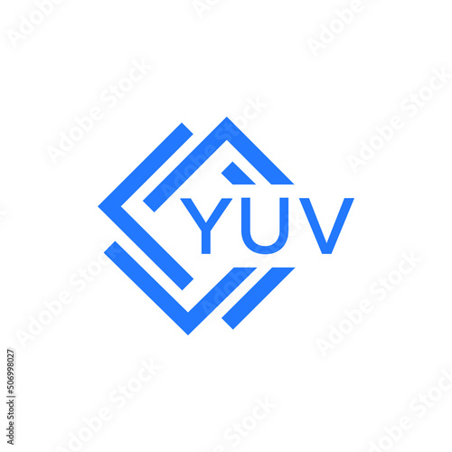 YUV technology letter logo design on white  background. YUV creative initials technology letter logo concept. YUV technology letter design.
 photo