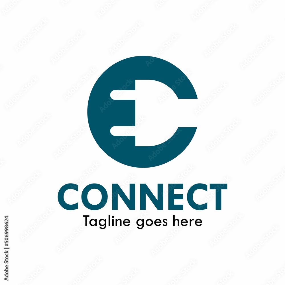 c connect design logo template illustration c connect design logo template illustration