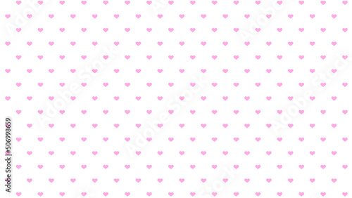 パステルピンクのハートの水玉模様　Heart dot pattern
