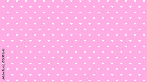 ピンクのハートの水玉模様 Heart dot pattern