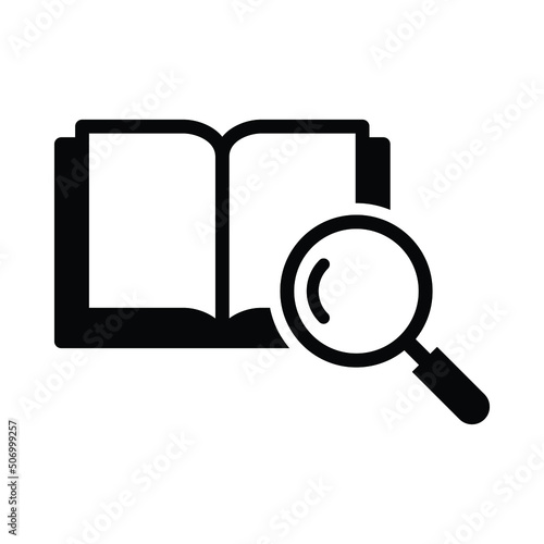 Search book vector icon symbol design