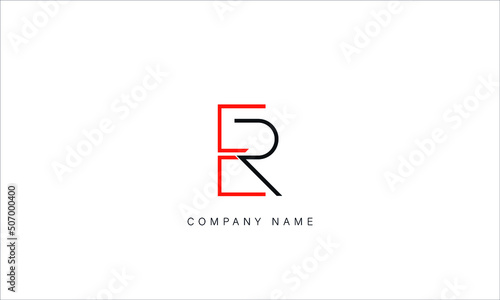 ER, RE, Abstract Letters Logo Monogram