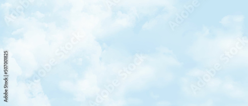 Cloudy blue sky abstract background, blue sky watercolor background vector illustrator