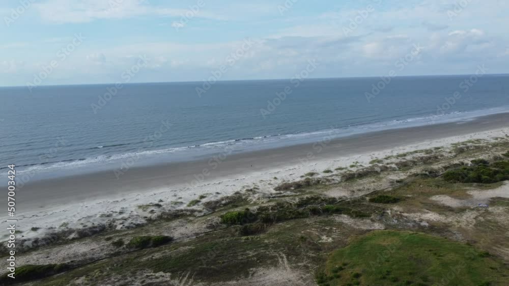 Ocean in Kiawah, SC in midday Ocean in Kiawah, SC in midday